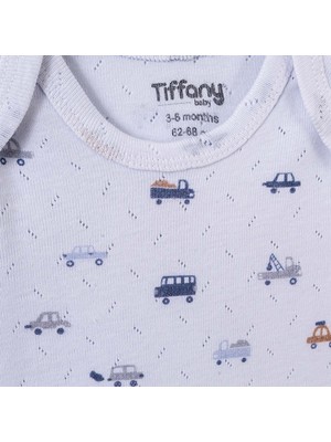 Tiffany Baby Jakarlı Driver Theme Yarım Kol Bebek Body 58008