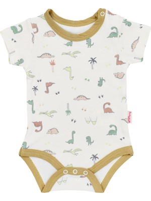 Tiffany Baby Tiffany Traveller Dino Yarım Kollu Bebek Body 50029