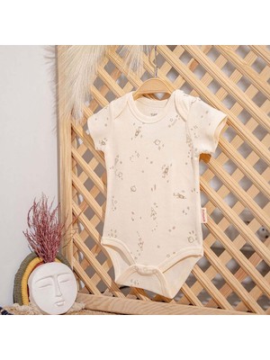 Tiffany Baby Galaxy Organic Theme Yarım Kollu Bebek Body 61008