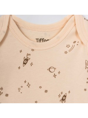 Tiffany Baby Galaxy Organic Theme Yarım Kollu Bebek Body 61008