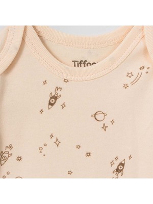 Tiffany Baby Galaxy Organic Theme Yarım Kollu Bebek Body 61008