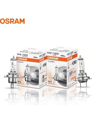 Xiyu Shop H3 12V 100W Osram Orijinal H1 H4 H3 H7 12V Işık Standart Lamk Far Otomatik Sis Lambası 55W 65W 100W Araba Halojen Ampul Oem Si (1 Adet) (Yurt Dışından)