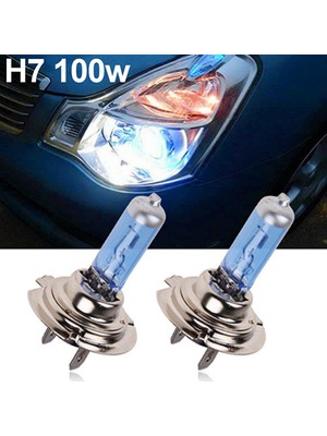 Xiyu Shop Beyaz H4 55W Profesyonel H1H4H7 Xenon Gaz Halojen Far Beyaz Lambalar 12V 5000K Ampuller Araba Aksesuarları Malzemeleri (Yurt Dışından)