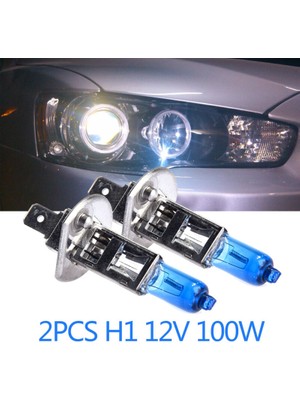 Xiyu Shop 2 Adet H7 Araba H1 H7 H11 Halojen Ampuller Hid Süper Beyaz Etkisi Farlar Ampuller 12V 6000K Kafa Lambaları Araba Kaynağı Park Işığı (Yurt Dışından)