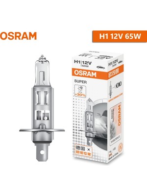 Xiyu Shop H1 12V 65W Osram Orijinal H1 H4 H3 H7 12V Işık Standart Lamk Far Otomatik Sis Lambası 55W 65W 100W Araba Halojen Ampul Oem Si (1 Adet) (Yurt Dışından)