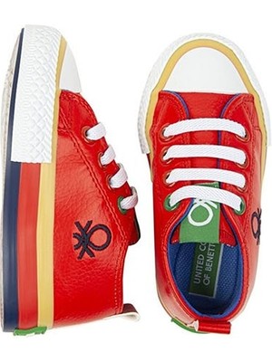 Benetton Unisex Çocuk Benetton Renkli Tabanlı Çocuk Sneakers BN-30444