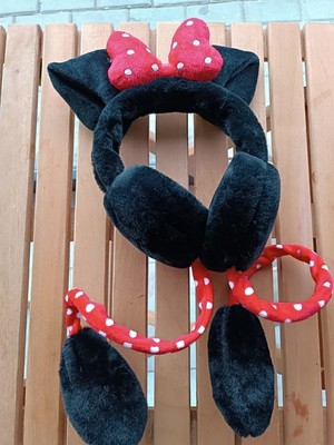 EyER Shoping Kulakları Hareket Eden Sesli Peluş Minnie Mause Kulaklık Taç