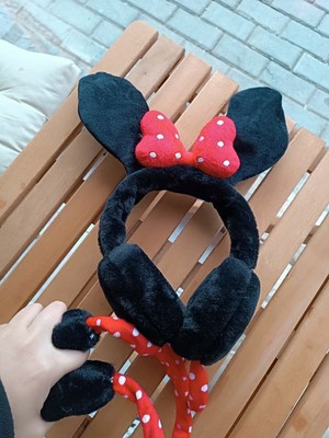 EyER Shoping Kulakları Hareket Eden Sesli Peluş Minnie Mause Kulaklık Taç