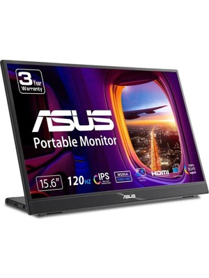 ASUS ZENSCREEN MB16QHG 15.6 5MS 120HZ 2560x1440 (MAT EKRAN, L STAND, EYECARE Monitör