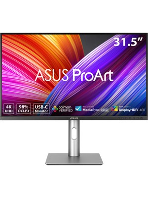 ASUS PROART PA329CRV 31.5 5MS 3840x2160 (98% DCI-P3, 100% Srgb, USB-C PD 96W, DisplayHDR 400, 10BIT, PIVOT Monitör