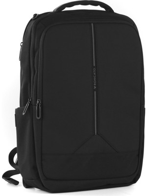 Roncato Unisex Sırt Çantası 41227001 Roncato Zaıno Busıness 2 Comp. (Pc 17.3"/tablet/usb) Clayton Nero