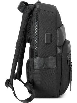 Roncato Unisex Evrak Çantası 41226101 Roncato Zaıno Slım 1 Comp. (Pc 14"/tablet/usb) Nevada Nero Ballıstıc