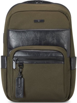 Roncato Unisex Evrak Çantası 41226157 Roncato Zaıno Slım 1 Comp. (Pc 14"/tablet/usb) Nevada Verde Mıl.