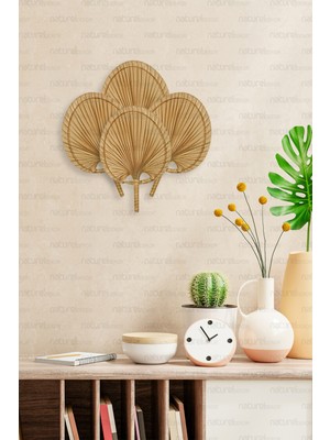 Naturel Home Bohem Japon Yelpazesi 19X28 Cm, Duvar Dekorasyon, Duvar Süsü, Iskandinav, Modern, Rattan