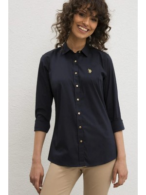 U.S. Polo Assn. Kadın Uzun Kollu Basic Gömlek