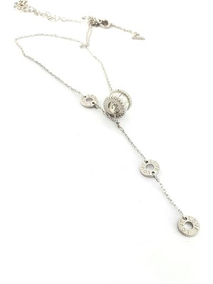 Ose Shop  Italyan 925AYAR Gümüş Love Aşk Yazılı Aşk Kolyesi