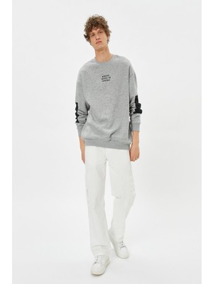 Koton Erkek Gri Sweatshirt