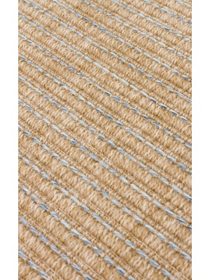 Eko Halı Ventura Vnt 01 Natural Blue Xw Hav Vermeyen Kolay Temizlenebilir Modern Sisal Halı