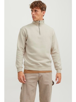 Feminist Gri Jack & Jones Jjebradley Half Zip Erkek Sweatshirt 12250747 77724K12250747.06