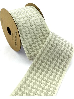 Fantastic Kaz Ayağı Desen Dokuma Geniş Perde Bordür / Aksesuar 7 Cm. Genişlik - 3,5 Mt. Uzunluk