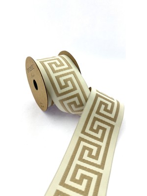 Fantastic Labirent Desen Dokuma Geniş Perde Bordür / Aksesuar (7 Cm. Genişlik - 3,5 Mt. Uzunluk)