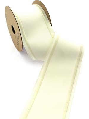 Fantastic Düz Renk Kenar Kabartmalı Dokuma Geniş Perde Bordür / Aksesuar 7 Cm. Genişlik - 3,5 Mt. Uzunluk