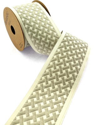 Fantastic Hasır Desenli Dokuma Geniş Perde Bordür / Aksesuar (7 Cm. Genişlik - 3,5 Mt. Uzunluk)