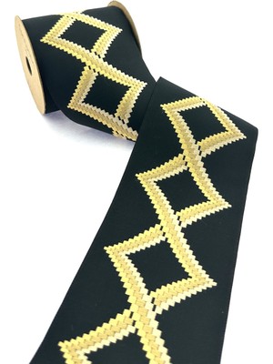 Fantastic Çok Renkli Dokuma Geniş Perde Bordür / Aksesuar (10 Cm. Genişlik - 3,5 Mt. Uzunluk)