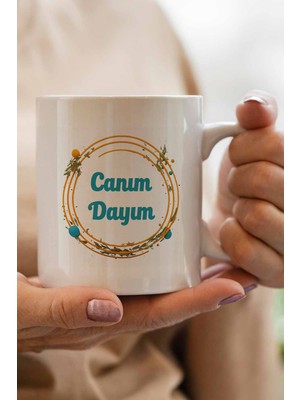 Qoeuyl Boutique Canım Dayım Doğum Günü Hediye Baskılı Kupa Bardak