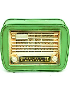 Moryconcept Dekoratif Metal Radyo