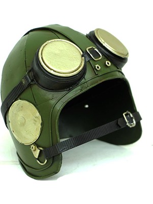 Moryconcept Dekoratif Metal Pilot Kaskı