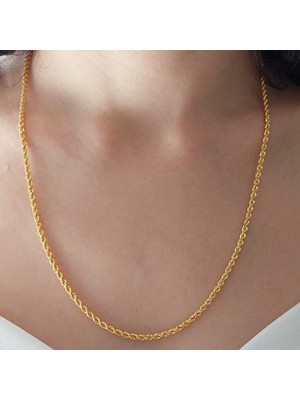 14 Ayar Altın Halat Zincir 55 Cm 4.35 Gram 2.5mm