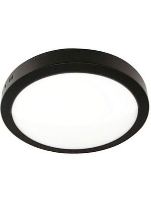 Cata 30W Sıva Üstü LED Panel Yuvarlak Siyah Kasa Beyaz Işık