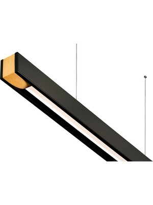 Woodlight Ahşap Aydınlatma Lineer 3000K(GÜN Işığı) Sarkıt LED Armatür Linear Aydınlatma