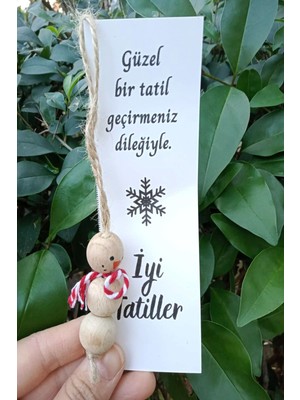 Emtory Home 10 Adet Kardan Adam Jelatinli İyi Tatiller Okul Ürünü Renkli Tasarım