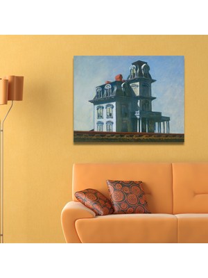 Gaagart Tekli Yatay Kanvas Tablo Edward Hopper And The House By The Railroad