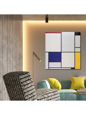Gaagart Tekli Kare Kanvas Tablo Piet Mondriaan 1926 Composition 3
