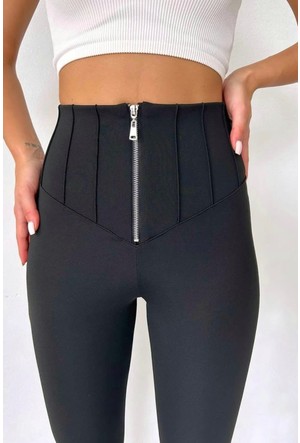 WeWoreWhat Lace-Up High-Rise Leggings