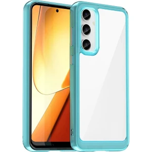 Samsung Galaxy A04S Şeker Renkleri Şeffaf Cep Telefonu Kılıfı (Yurt Dışından)
