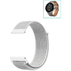 Huawei Watch Gt3 Pro 46MM Uyumlu Kordon Kumaş Desenli Cırt Cırtlı Spor Kayış