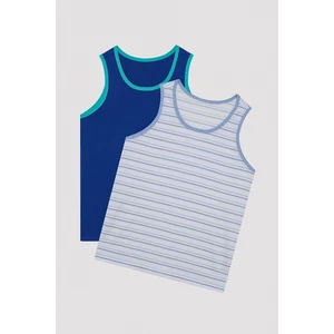 Erkek Çocuk Stripe Çok Renkli 2li Atlet