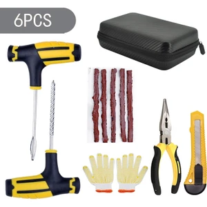 Xiyu Shop 6 Adet Tarzı Araba Lastik Tamir Takımı Saplama Alet Seti Oto Motosiklet Lastiği Patlak Tamir Takımı Tubeless Lastik Delinme Tapası Lastik Tamir Aletleri (Yurt Dışından)
