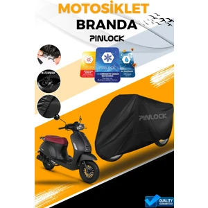 Kuba Bluebird Su Geçirmez   Siyah Motosiklet Brandası Miflonlu Kalın Premium Kumaş Clipsli