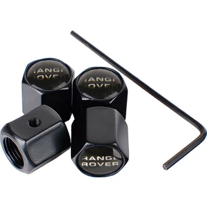Xiyu Shop Siyah Stil Metal Araba Lastik Tekerlek Vana Kök Kapağı Jant Lastik Kapağı Land Rover Range Rover Sport Evoque L322 Vogue Oto Styling Dekorasyon (Yurt Dışından)