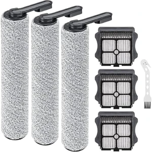 Tineco Floor One S5/floor One S5 Pro 2 Akülü Elektrikli Süpürge Için Yedek Parçalar, 3 Adet Fırça Silindirleri, 3 Adet Hepa Filtre (Yurt Dışından)
