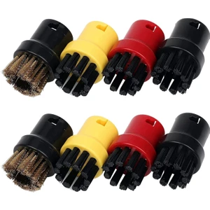 Adet Naylon + Pirinç Tel Fırça, Karcher Için Buharlı Temizleme Nozulları Sc1 Sc2 Sc3 Sc4 Sc5 Sc7 Ctk1 Buharlı Temizleyici (Yurt Dışından)
