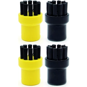 Yuvarlak Fırça Seti [4 Parça] Karcher Buharlı Temizleyici Aksesuarlarına Uygun, Karcher Için Yuvarlak Fırça, Karcher Için Derz Fırçası (Yurt Dışından)