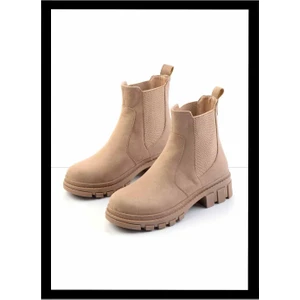 Bej Süet  Kadın Bot & Bootie K02875070302