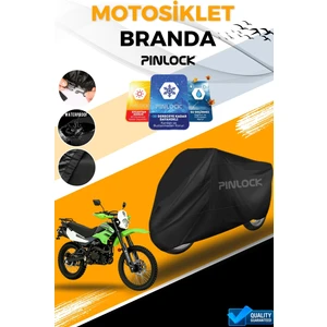 Mondial Xtreme Su Geçirmez   Siyah Motosiklet Brandası Miflonlu Kalın Premium Kumaş Clipsli