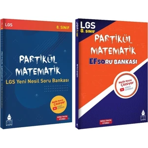 Tonguç Akademi 8. Sınıf LGS Partikül Matematik Efso ve Yeni Nesil Soru Bankası 2 Kitap